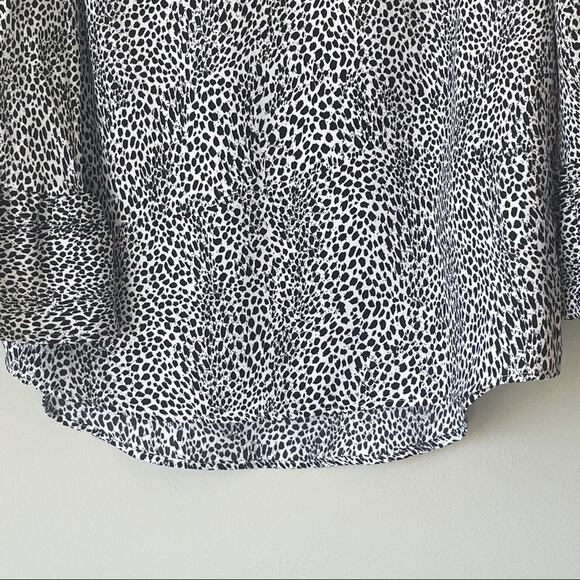 Apt. 9 Black and White Boho Sleeve Blouse Size S - Picture 9 of 11